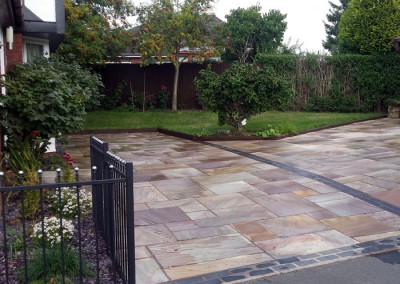 Completed driveway.